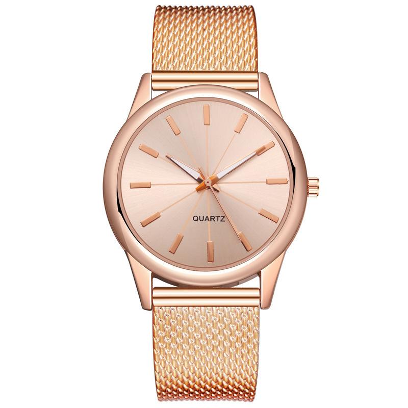 Damenuhr Gold Schwarz Uhr Top Luxus Quarz Armbanduhr Mode-Styles Damen Uhr rose gold