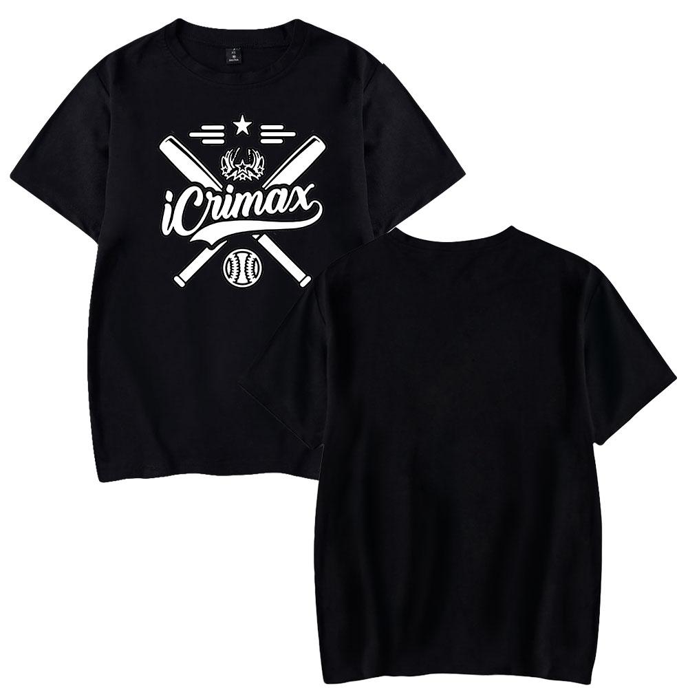 Icrimax T-Shirt für Herren, Sommerkleidung, Fitness, Rundhalsausschnitt, Übergroßes Herren-T-Shirt, neue Herren-T-Shirts, Tops XS schwarz