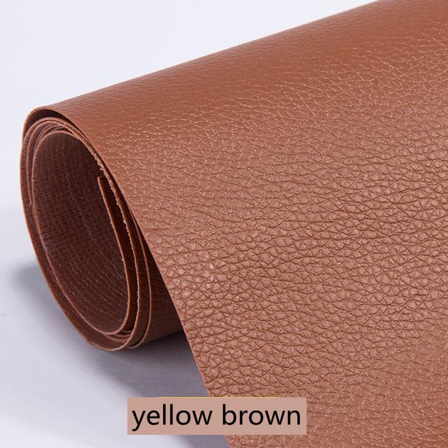 1 Stück selbstklebende Leder-Reparatur-Aufkleber für Autositz, Sofa, Zuhause, Leder-Reparatur, PU-Leder-Aufkleber, DIY-Aufarbeitungs-Patches 25x30cm braun