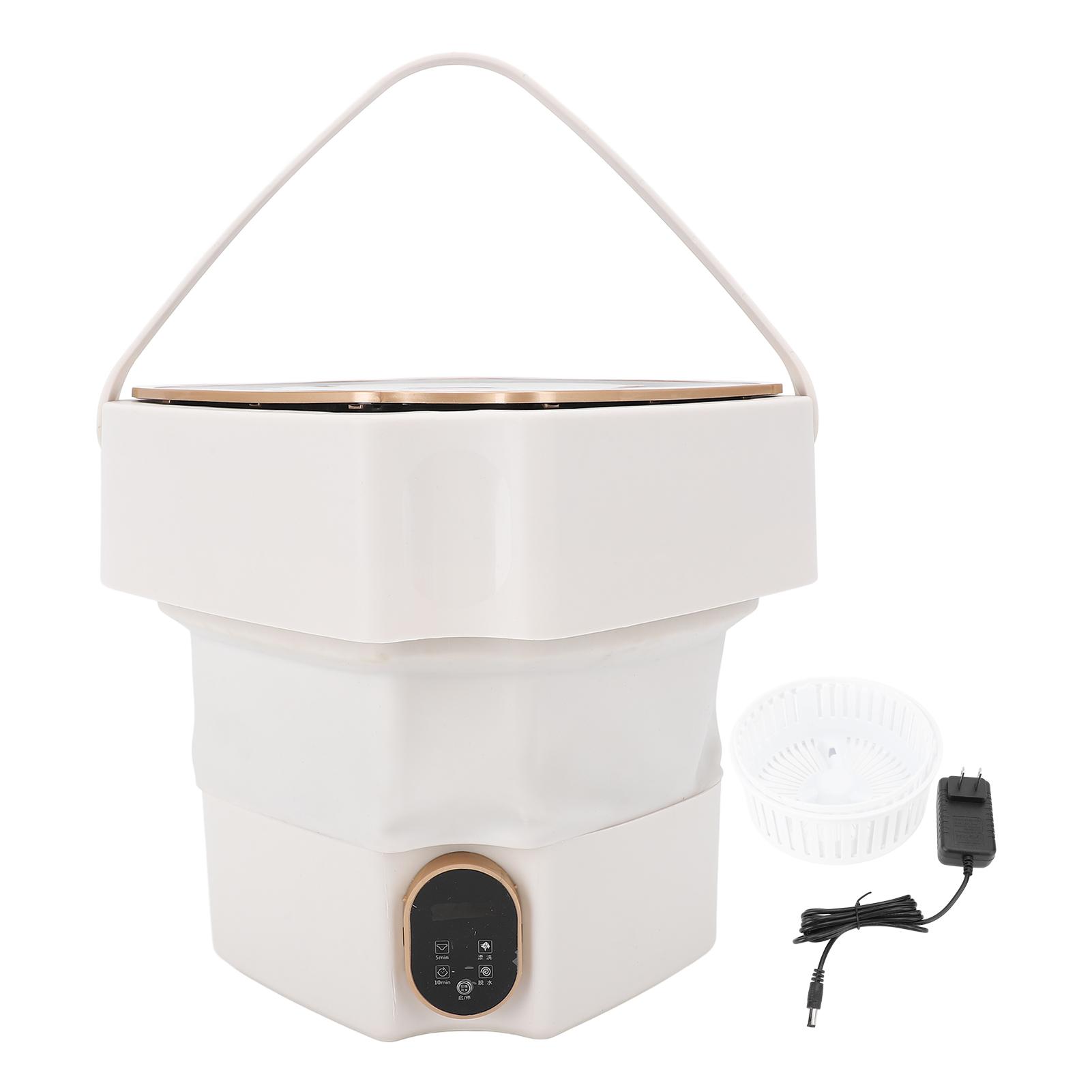 Tragbare Waschmaschine 18L Großes Fassungsvermögen Vollautomatisch Tiefenreinigung Faltbare Waschmaschine mit