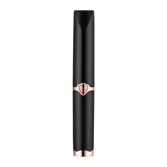 Gefälschte Wimpern Curler Doppelseitige Temperatur Control Kamm Zahn Design Beheizte Wimpern Curler Roller Make-Up-Tool für Frauen schwarz