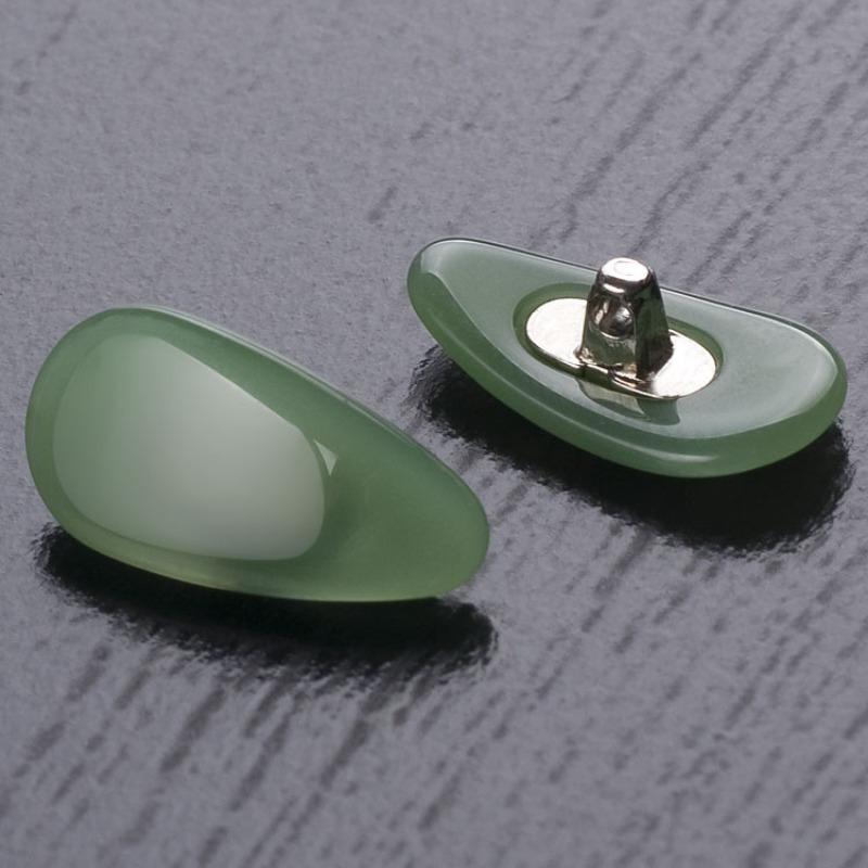 Modische Nasenpads für Brillen, Austauschbares Nasenpad-Set für Brillen, Bequemes Brillen-Zubehör, Universelle Passform, Mehrere Farben 1 Pair grün