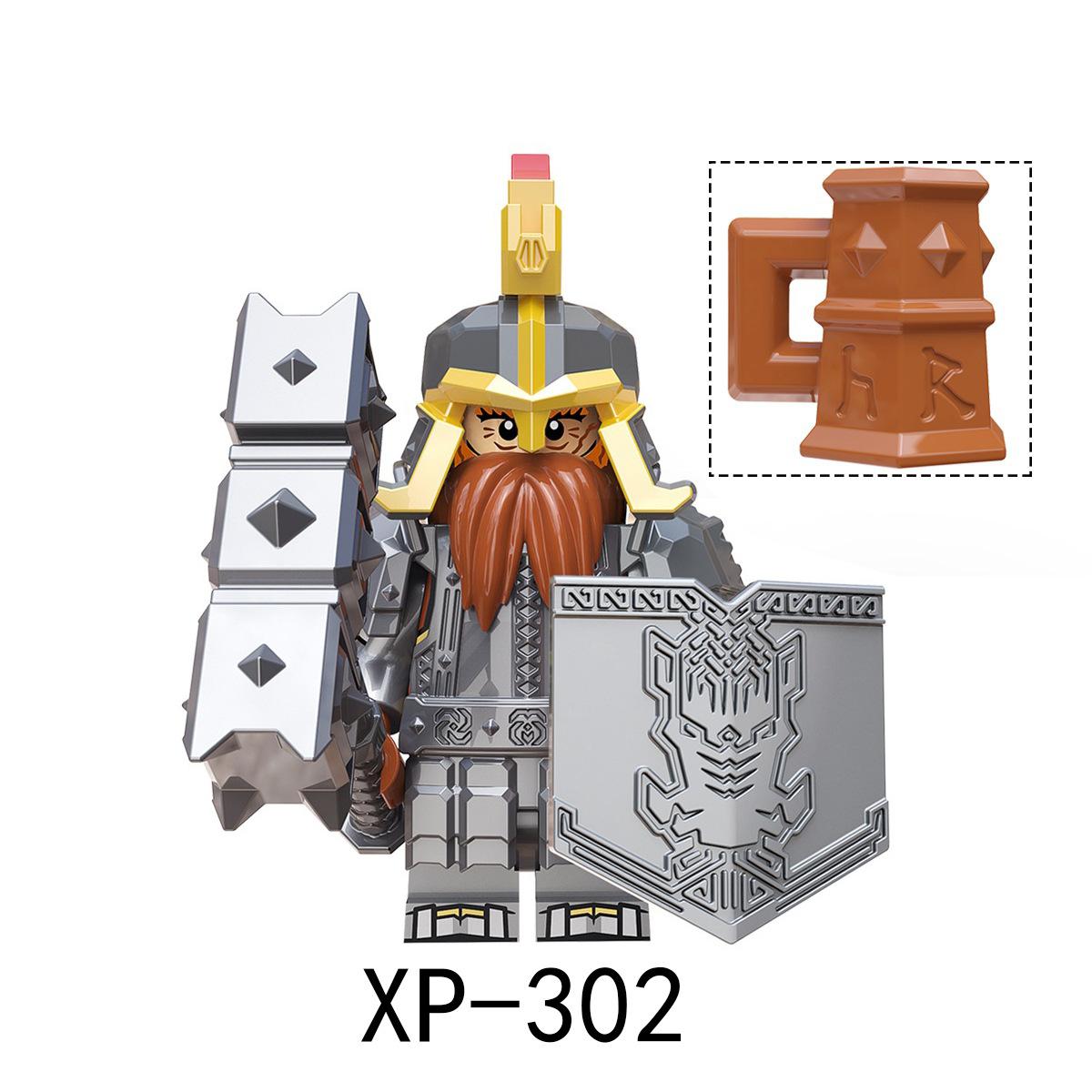 KT1040 Mittelalterlicher Soldat Krieger Krieger Bausteine Kinderspielzeug