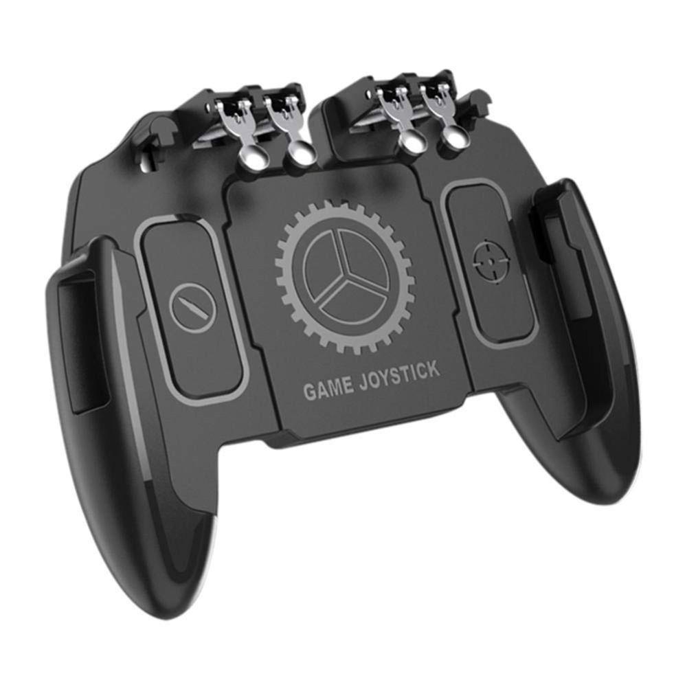M10 Game-Controller für Handy-Game-Griff für PUBG Six Finger All-In-One Mobile Controller schwarz