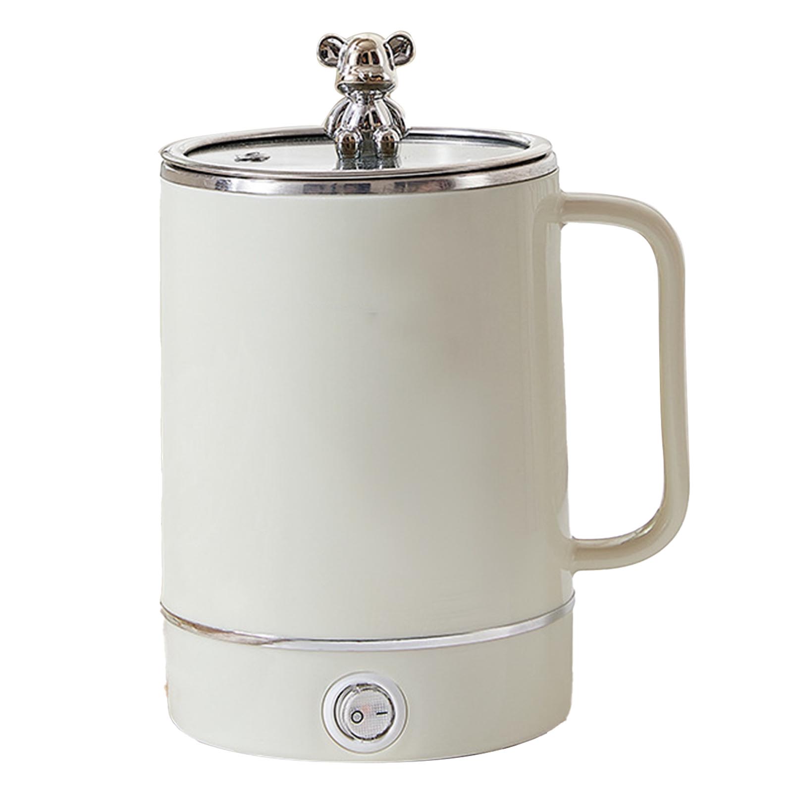 Elektrischer Wasserkocher, Wasserkocher, Edelstahl, klein, tragbar, für Büro, Zuhause, Reisen L