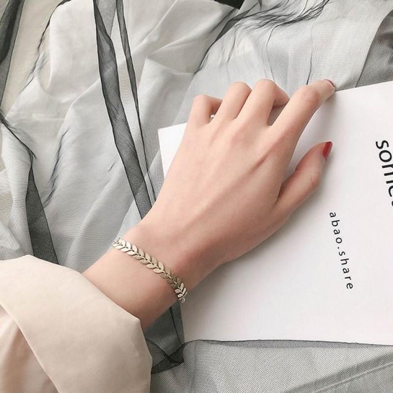 Mode Hand Schmuck Metall Geometrie Fishbone Modellierung Armband Fußkettchen doppel-duty Manuelle Kette Armreif Frauen Mädchen Geschenke silber