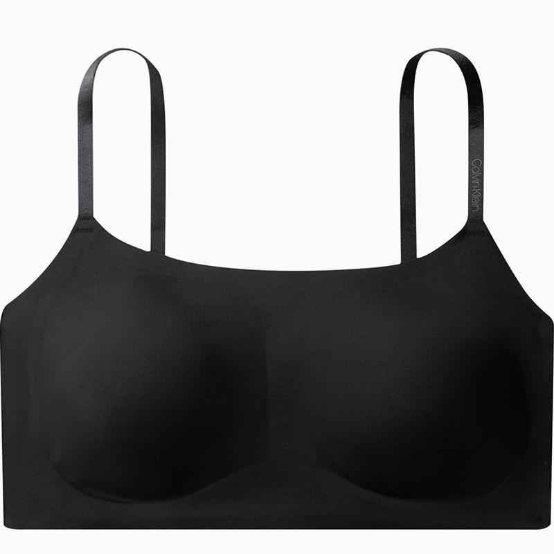 Calvin Klein Bequemes kabelloses dünn gepolstertes Bralette Damen Unterwäsche Space-Black QF4783O-UB1 M black