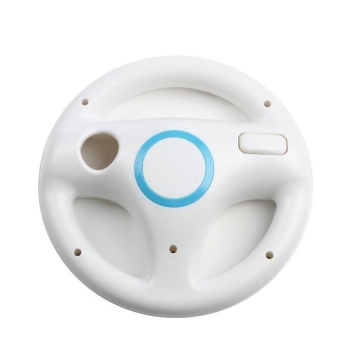 MOONAR@ Nintendo Wii Wheel / Volant compatible avec la Wii blanc weiß