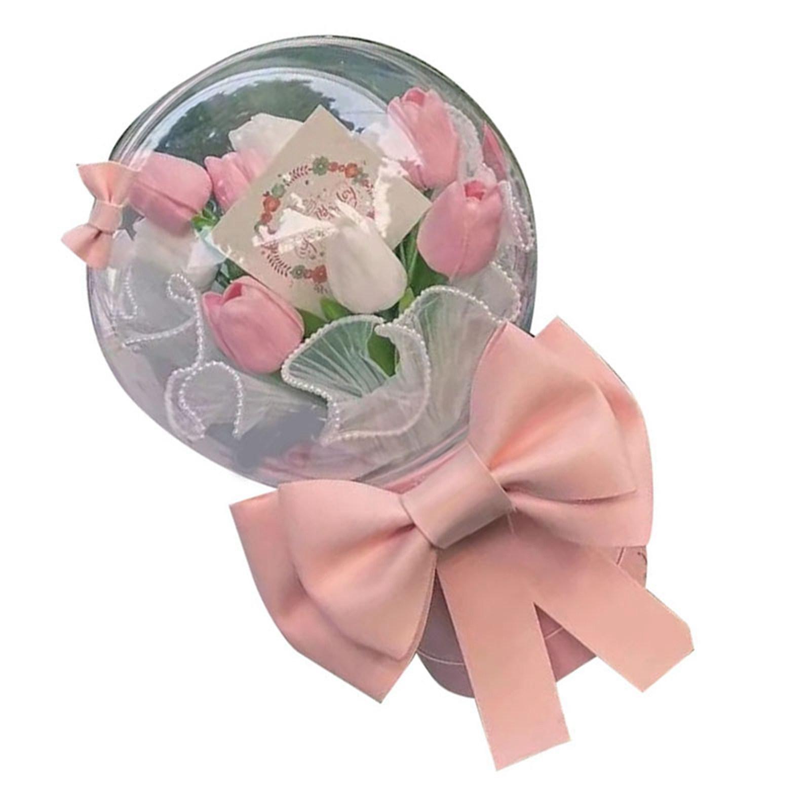 DIY Tulpenstrauß für Freundin Handarbeit Exquisite Künstliche Blumensträuße Kunstblumen für One Size bunt