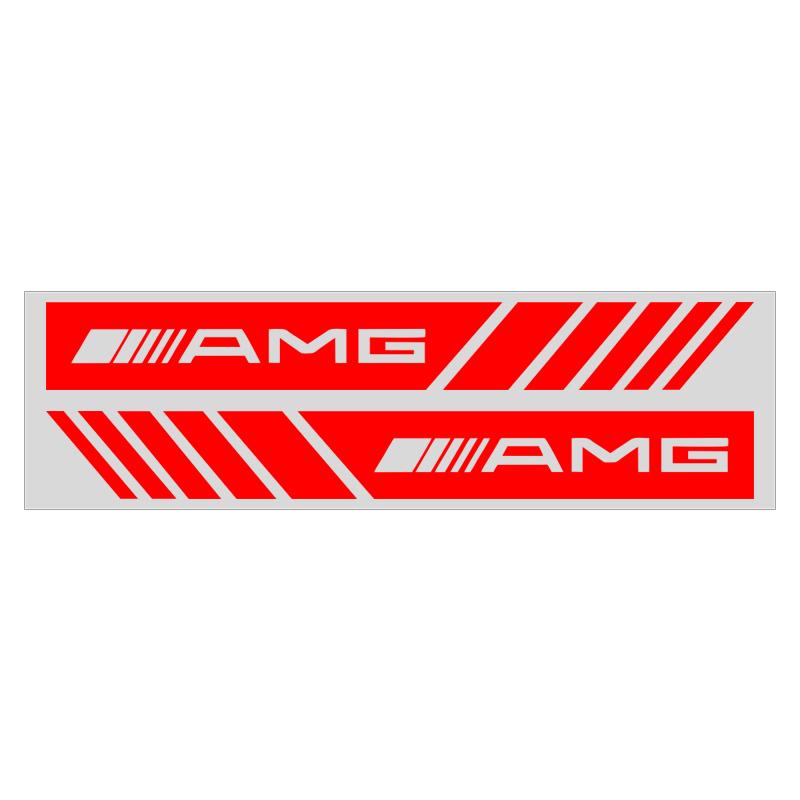 2 Stück Auto Rückspiegel Dekorationsaufkleber Embleme Styling Für Mercedes Benz C400 C450 C160 C180 C200 C220 C250 C300 C350 C-Klasse Autozubehör AMG rot