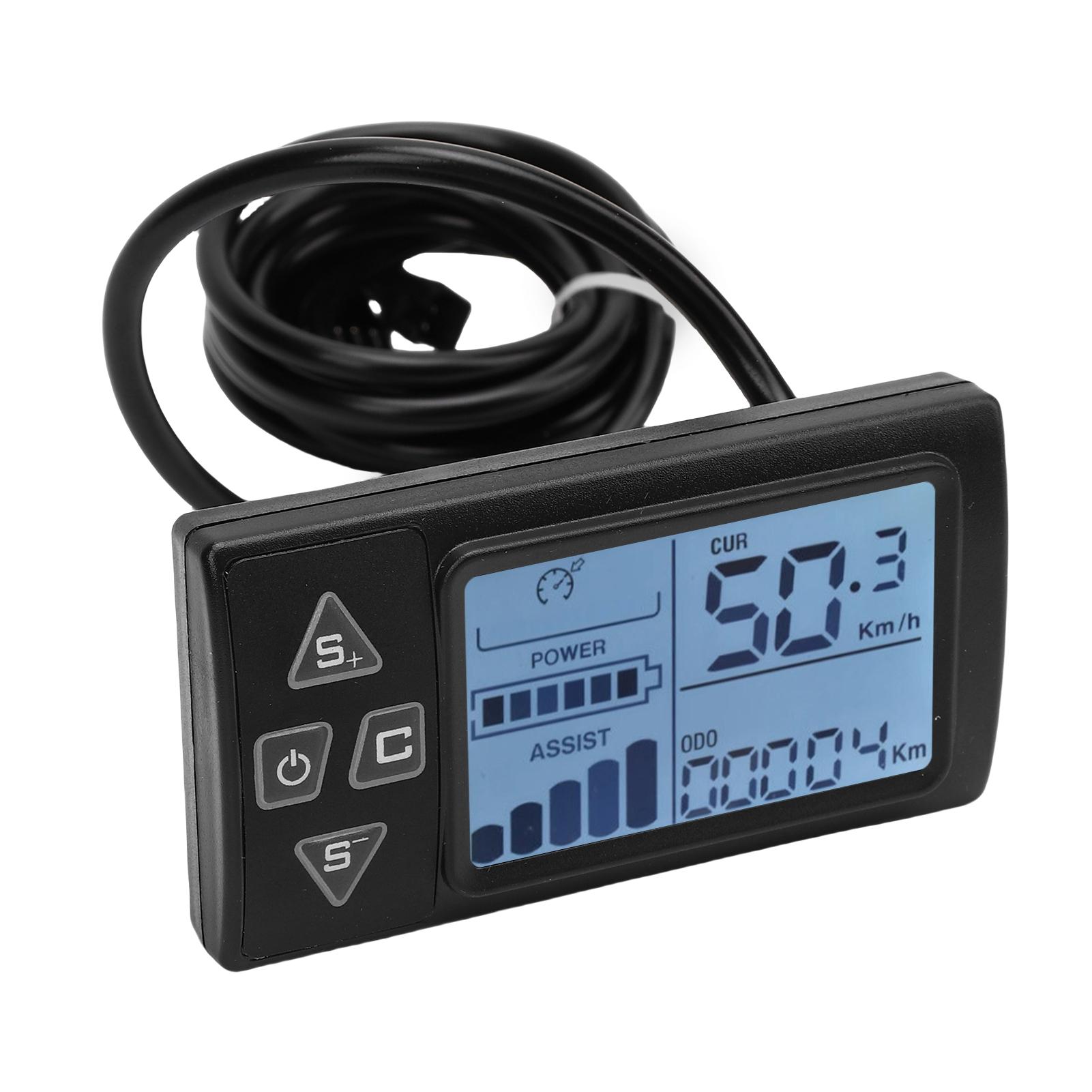 E-Bike LCD-Display S861 Elektroroller LCD-Panel mit SM-Stecker für Radfahren Elektrofahrrad Roller
