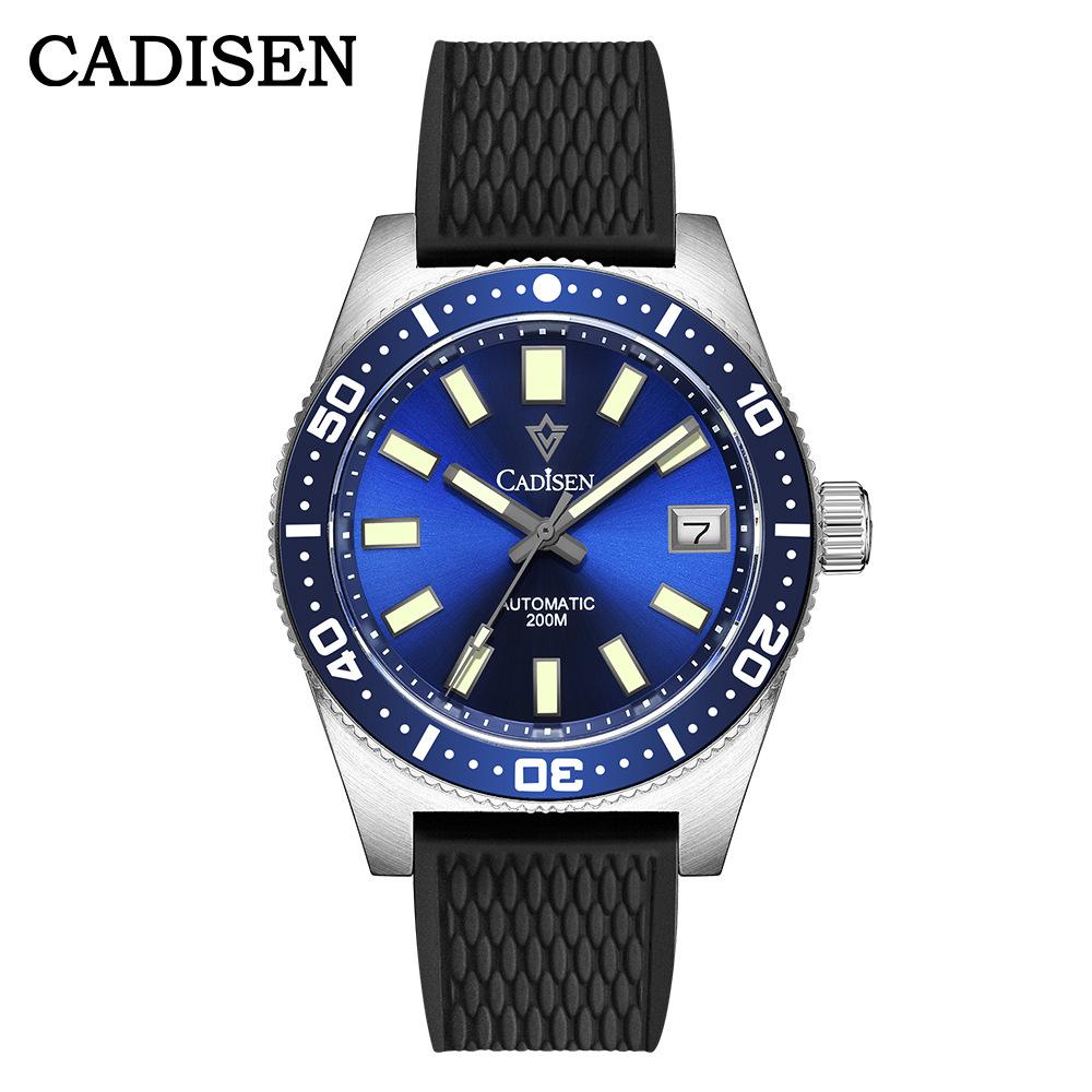 CADISEN Neue TOP Marke Luxus herren Uhr Mit Box 200M Wasserdichte Automatische männer Mechanische Uhren blue