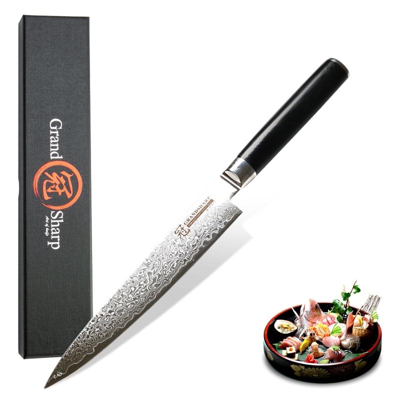 5,9-Zoll-Allzweckmesser 67 Schichten VG10 Damast-Küchenmesser Japanische Damaststahl-Küchenmesser