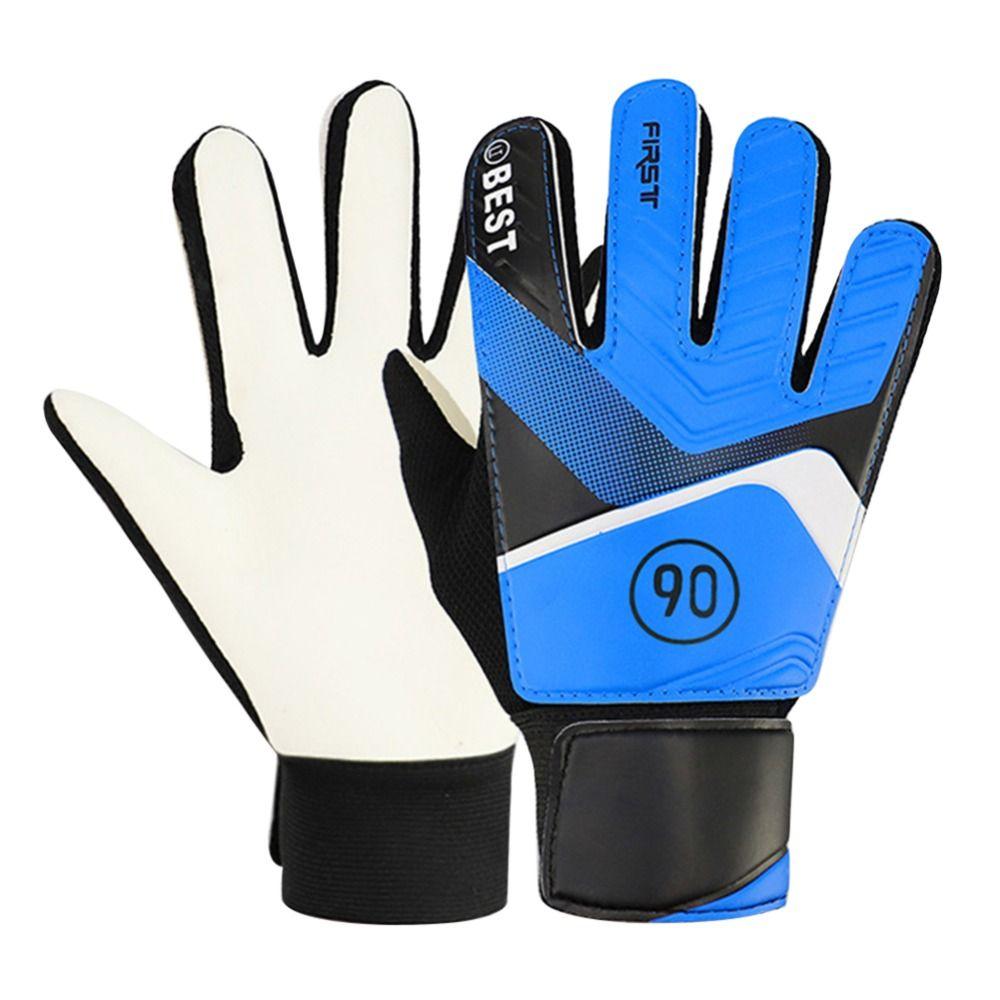 1 Paar Kinder Fußball Torwarthandschuhe Antikollisions Latex PU Torwart Handschutz Handschuhe Fußball Zubehör für Kinder 6
