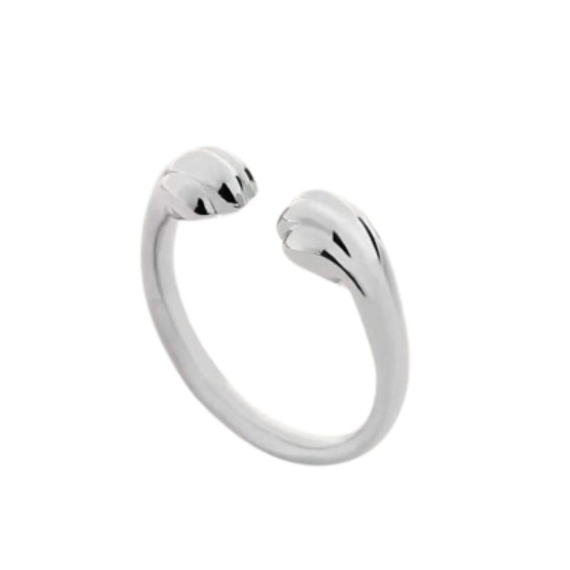 Niedlicher Katzenklauenring für Damen, verstellbar, einfacher Modeschmuck, Ringe, Bankett, Party, Geburtstagsgeschenk, Frau, Eheringe, offener Ring