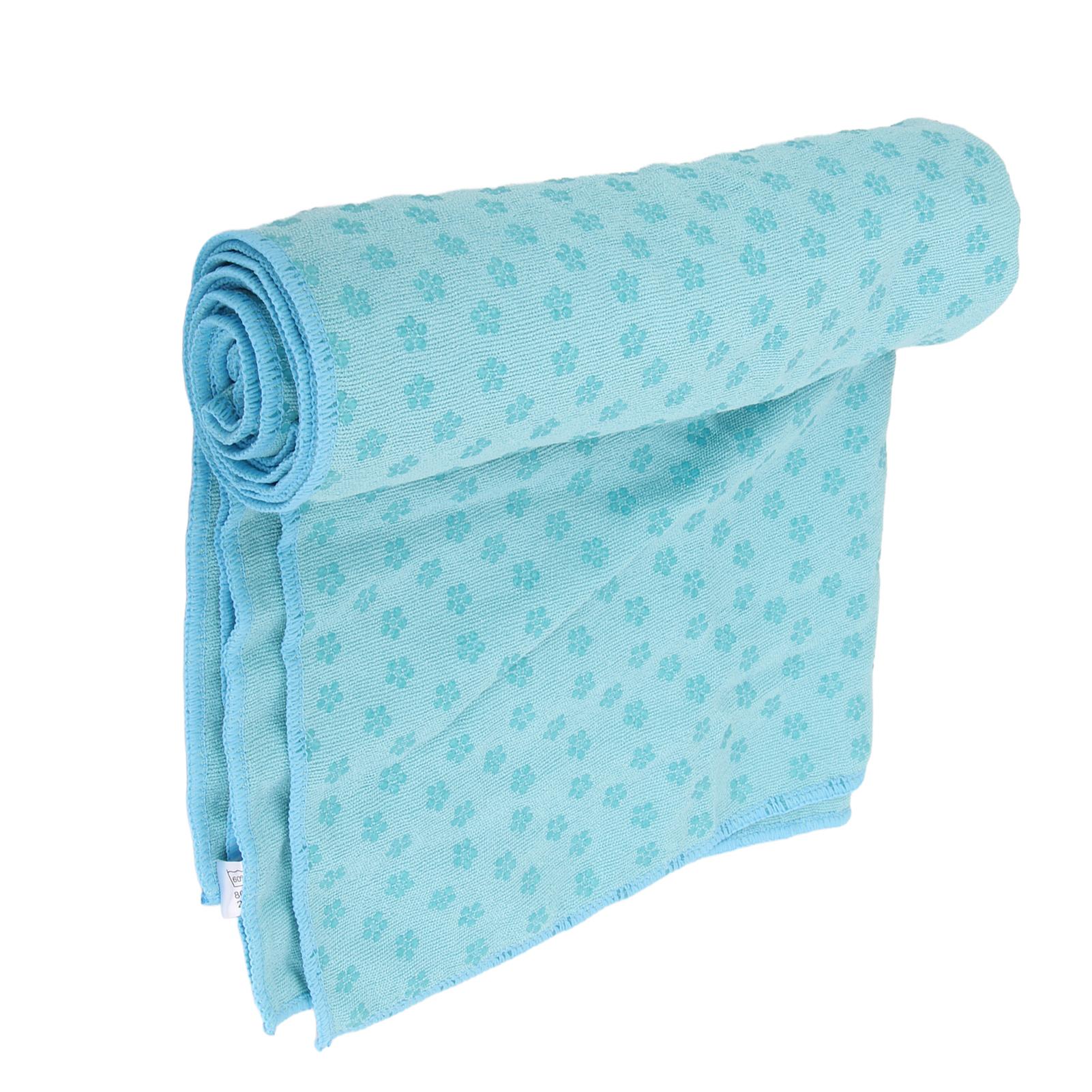 Yoga-Mattenbezug Rutschfestes Yoga-Mattenhandtuch Fitness-Übungsdecke für Yoga-Studio 183 x 63cm(Himmelblau ) himmelblaue