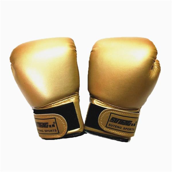 2–8 Jahre Kinder-Boxhandschuhe für Spaß, Muay-Thai-Kampf, Sanda, Kampfsport, Tasche, Boxen, Trainingshandschuhe, Ausrüstung 05 gold