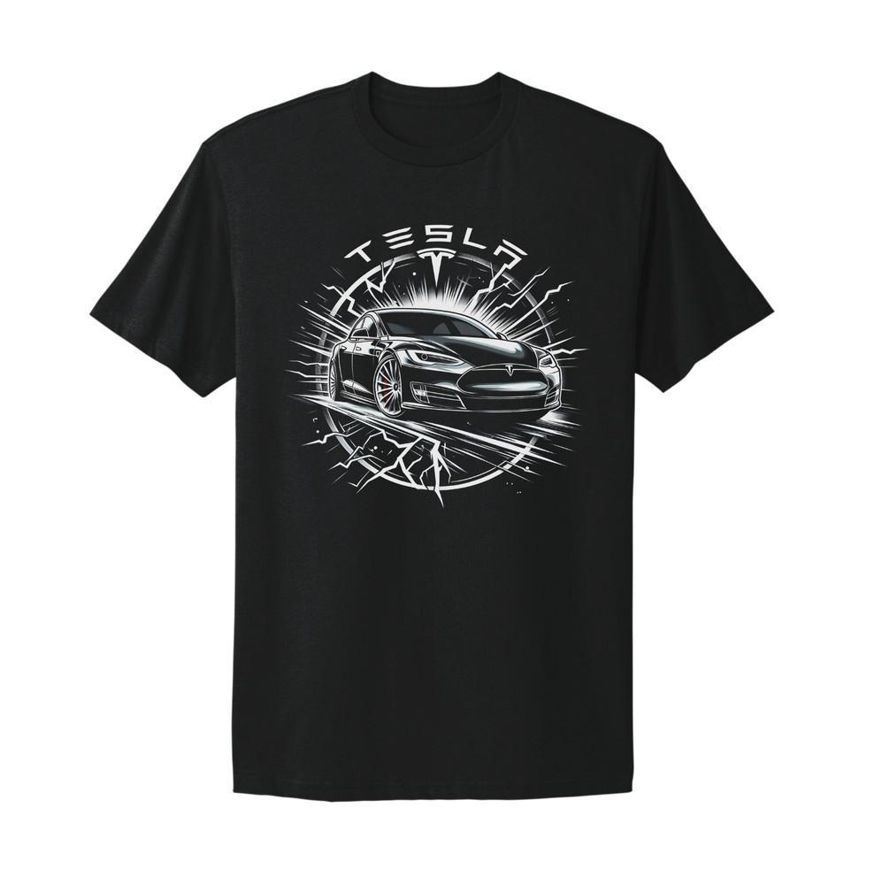 Tesla, Modell, Elon Musk, Space X, Cybertruck, Elektroauto T-Shirt Unisex T-Shirt XXXXL
