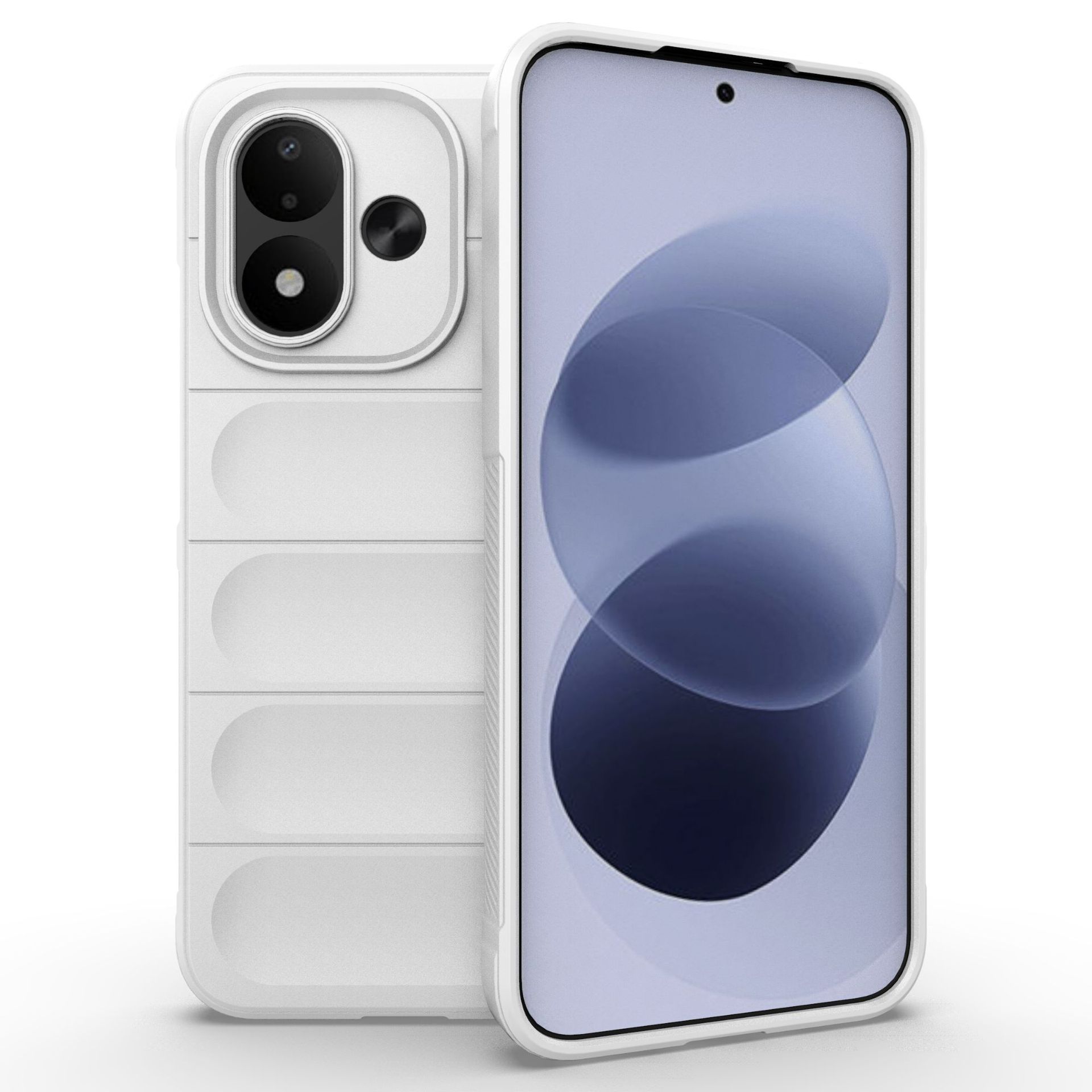 Xiaomi Redmi Note 17 Pro 5G Handyhülle, Waschbare Weiche TPU Handyhülle Cover für Xiaomi Redmi Note 17 Pro 5G weiß