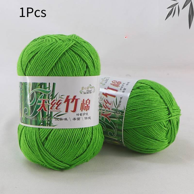 Weiche Bambuskohle Milchbaumwolle Baby Strickgarn DIY Material für Handarbeitsprojekte