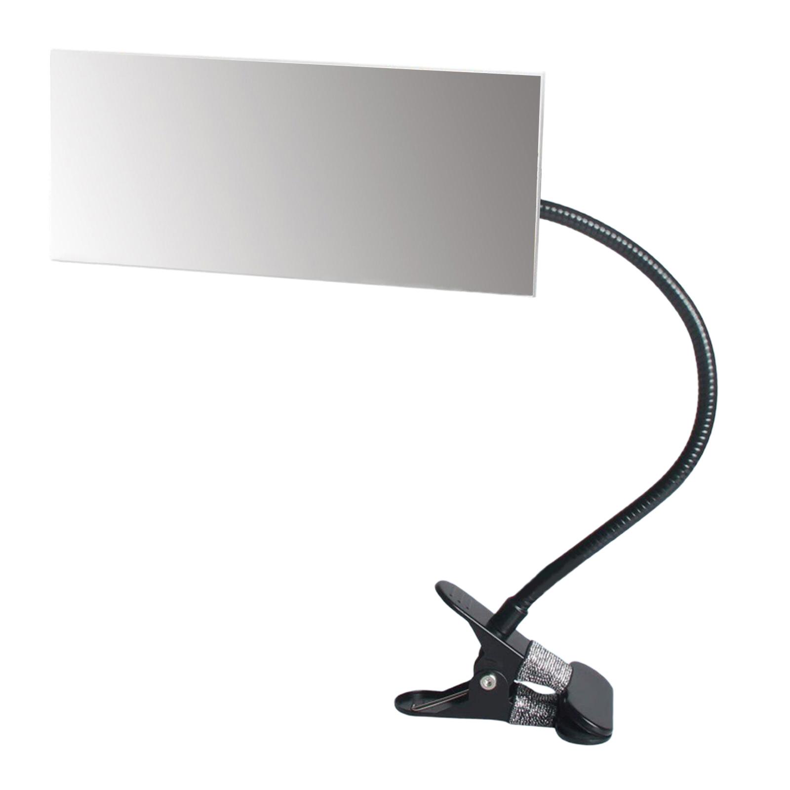 Verstellbarer Flexibler Clip-On Sicherheitsspiegel Rechteckig/Rund Konvexes Design für Schreibtisch oder Kabine Rückansicht Überwachung A
