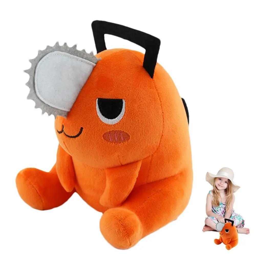 Chainsaw-Man Plüsch, süßes Anime-Kettensägen-Pochita-Hundetier, gefülltes Kissen, Plüschpuppen für Kinder, Teenager, Jungen, Mädchen, Geschenke