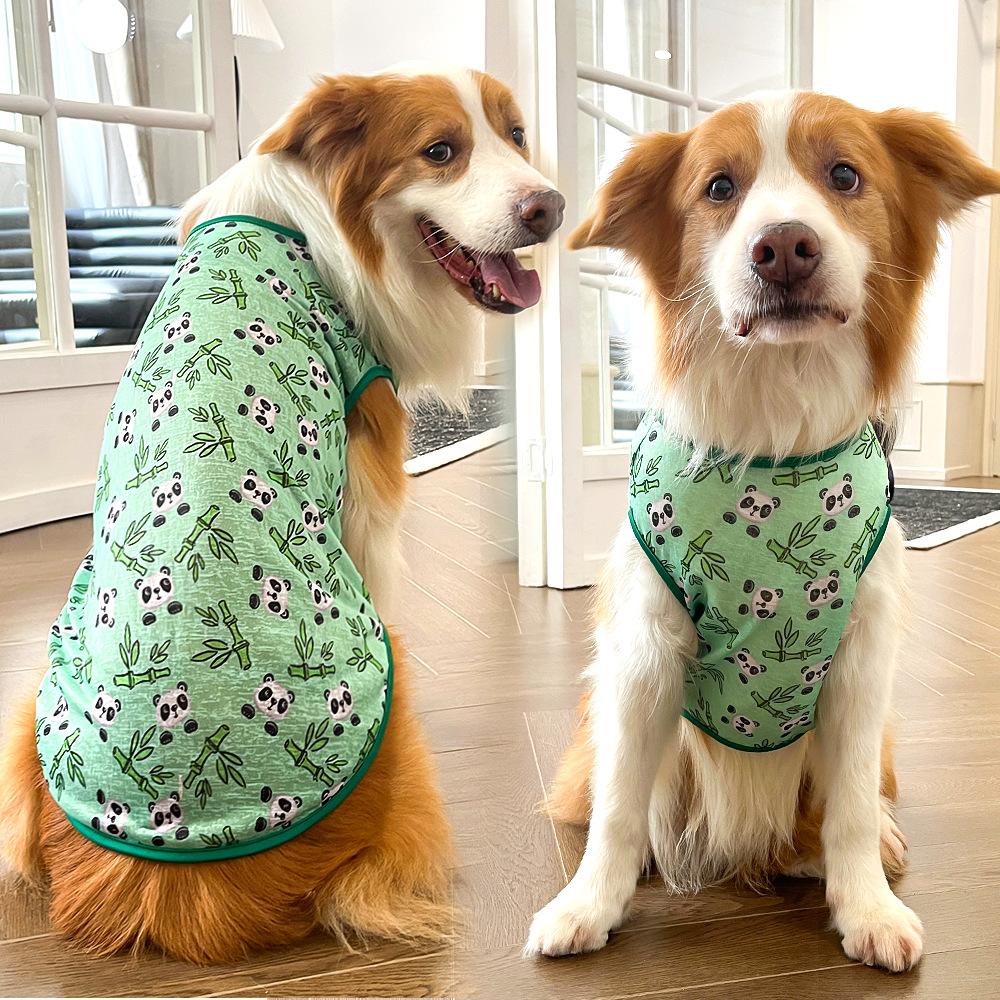 Hunde-Shirts, weiche Baumwolle, dehnbar, leichtes Sommer-T-Shirt, ärmellose Weste für kleine, mittelgroße und große Hunde und Katzen bis 65 kg 6XL for 30-40Kg