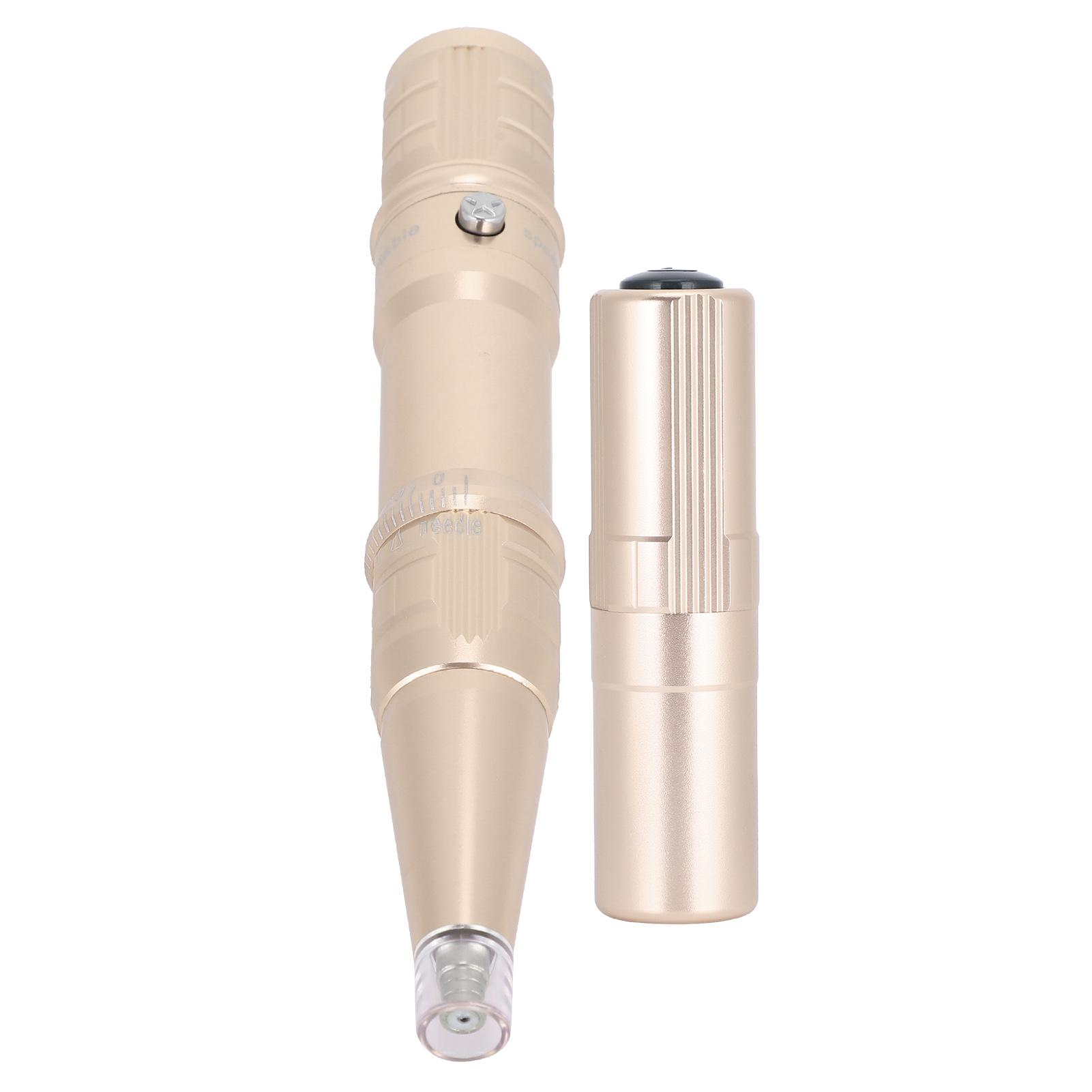 Elektrische Augenbrauen Lip Tattoo Pen Maschine Microblading Tattoo Maschine Champaign Gold (100-240V)US US Plug