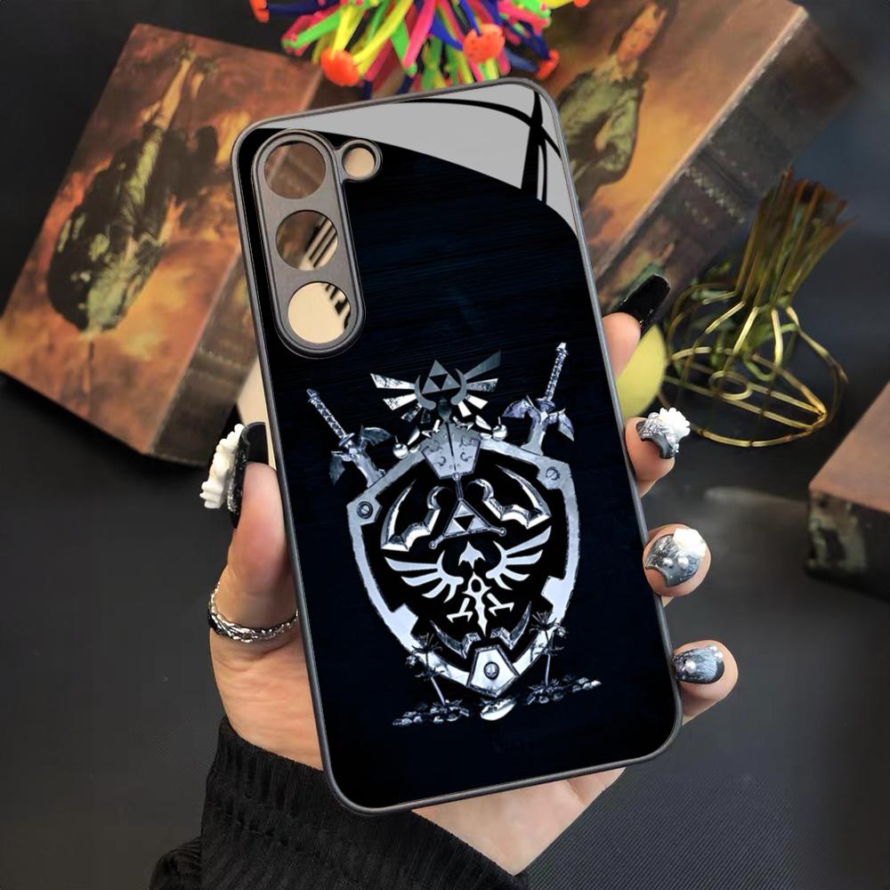 Cartoon Anime Spiel Z-Zelda Handyhülle für Samsung Galaxy S24 S23 S22 S21 S20 A24 A34 A54 A53 Note20 M54 Fe Ultra Plus Glas Samsung s22ultra
