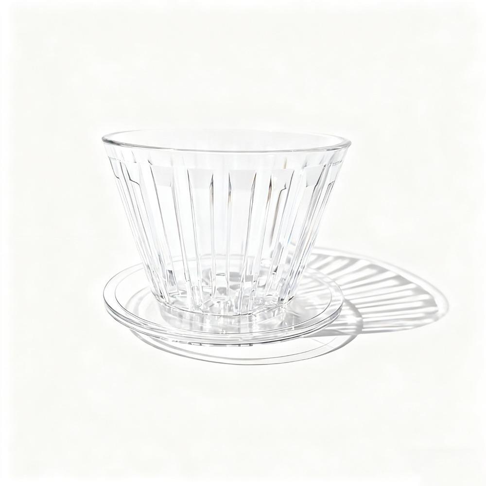 Hitzebeständiger Kaffee-Dripper Wiederverwendbarer Kaffee-Filterkorb Pour-Over-Filter Kaffeezubereitung weiß