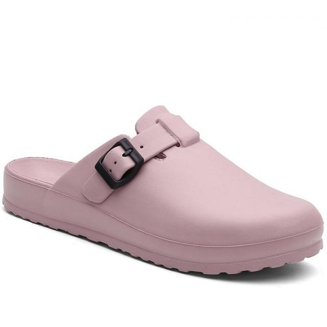 Krankenhaus-medizinische Hausschuhe für Damen, Krankenschwester-Clogs, Arzt-medizinische Schuhe, Krankenpflege-Clogs, rutschfeste EVA-Schuhe, Spezialist für die Arbeit 36 rosa