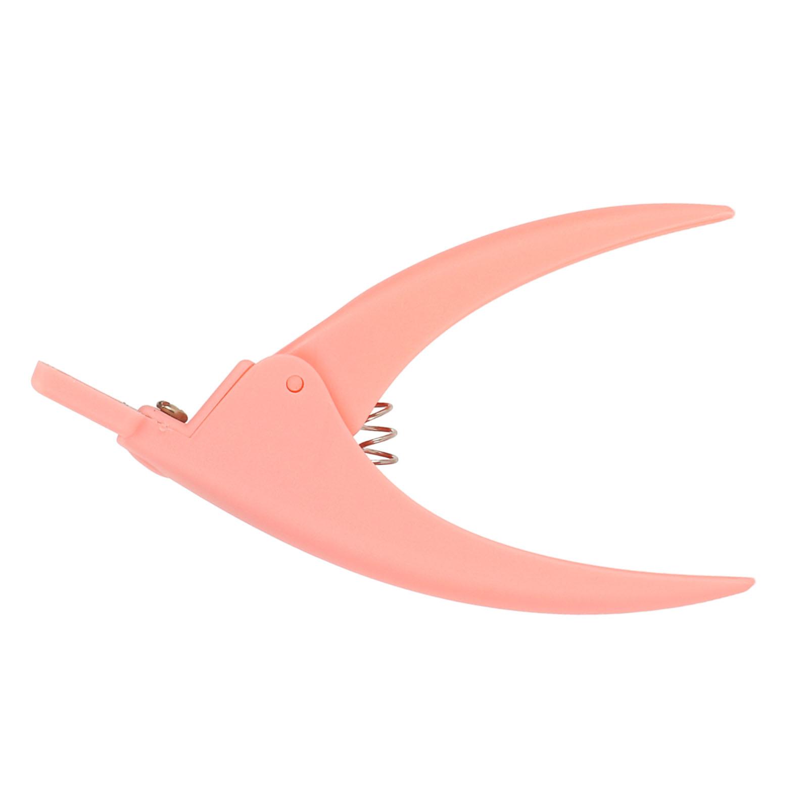 Acryl-Nagelknipser, professioneller Nagelspitzenschneider aus Edelstahl, künstlicher Nageltrimmer, Maniküre-Werkzeug rosa