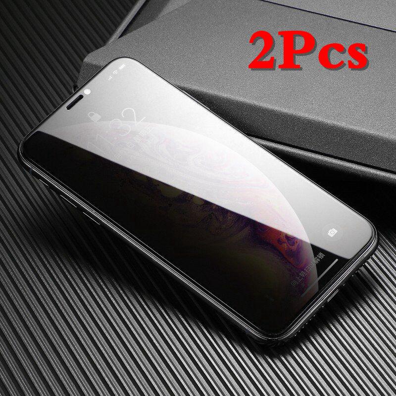 2 Stück Full Cover Anti-Spy Displayschutzfolie für iPhone 11 12 13 14 Sichtschutzglas für iPhone 14 Pro 14 Plus 13 PRO 12 Pro 11 Pro 8 Plus XR gehärtetes Glas iPhone 13