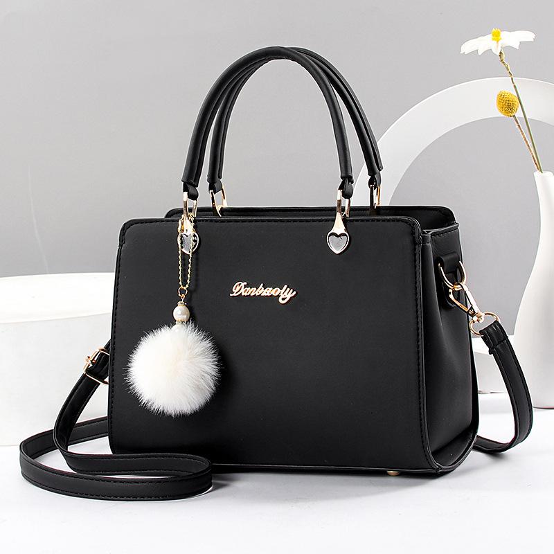 Tasche frauen Tasche 2022 Neue Mode Atmosphäre Diagonal Schulter Tasche frauen Handtasche Tasche 24x13x18cm schwarz