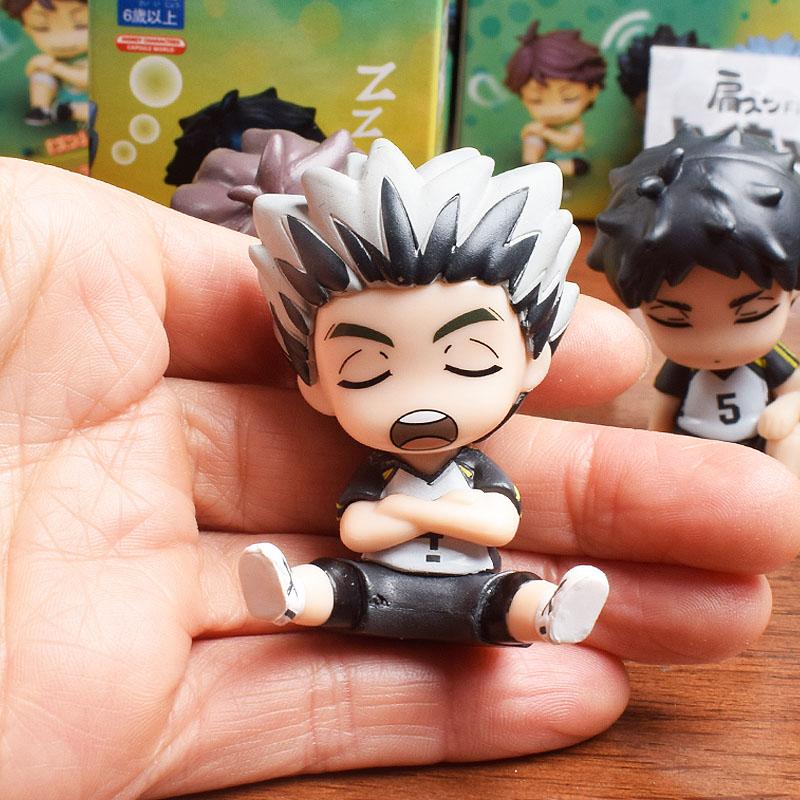 Großäugiger Stil Haikyu!! Modell Hinata Kageyama Bokuto Preismodell-Sammlung Entzückendes Anime-Modell Puppe Action-Modell Modell Spielzeug