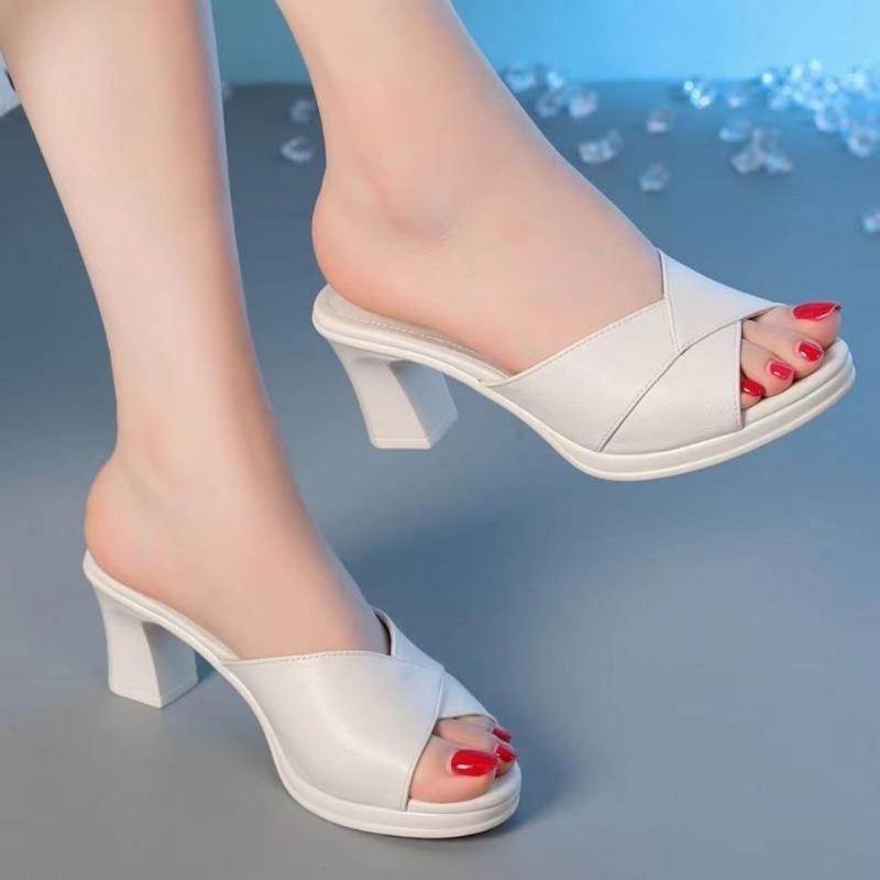 Mode Damen Schuhe Peep Toe Damen Hausschuhe Heißer Verkauf Runde Zehe Kleid Pumps Damen Sommer Solide Absätze Damen Mujer 40