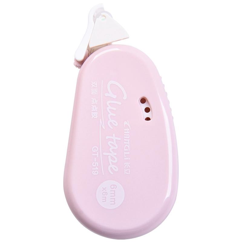 1 stück Doppelseitiges Klebeband Punkte Klebeband DIY Scrapbooking Collage Fotoalbum Schule Schreibwaren Roller Klebeband Kunst band rosa