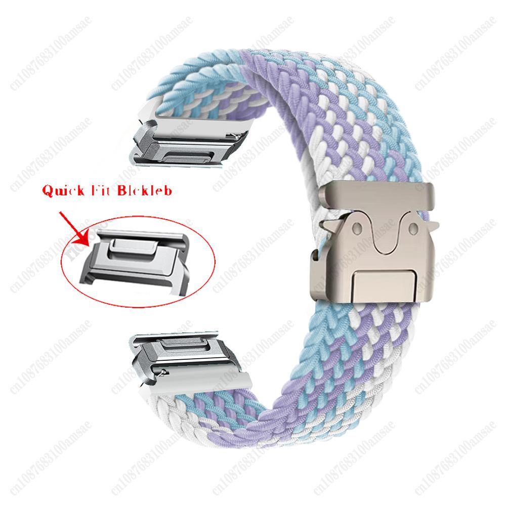 20/22/26mm Quick Fit Armband für Garmin Fenix 8 43 51mm 7X 7 Pro Fenix 6X 6 5X 5Plus Tactix 7 Fallschirmstil-Band Forerunner 965 For Fenix 8 43mm