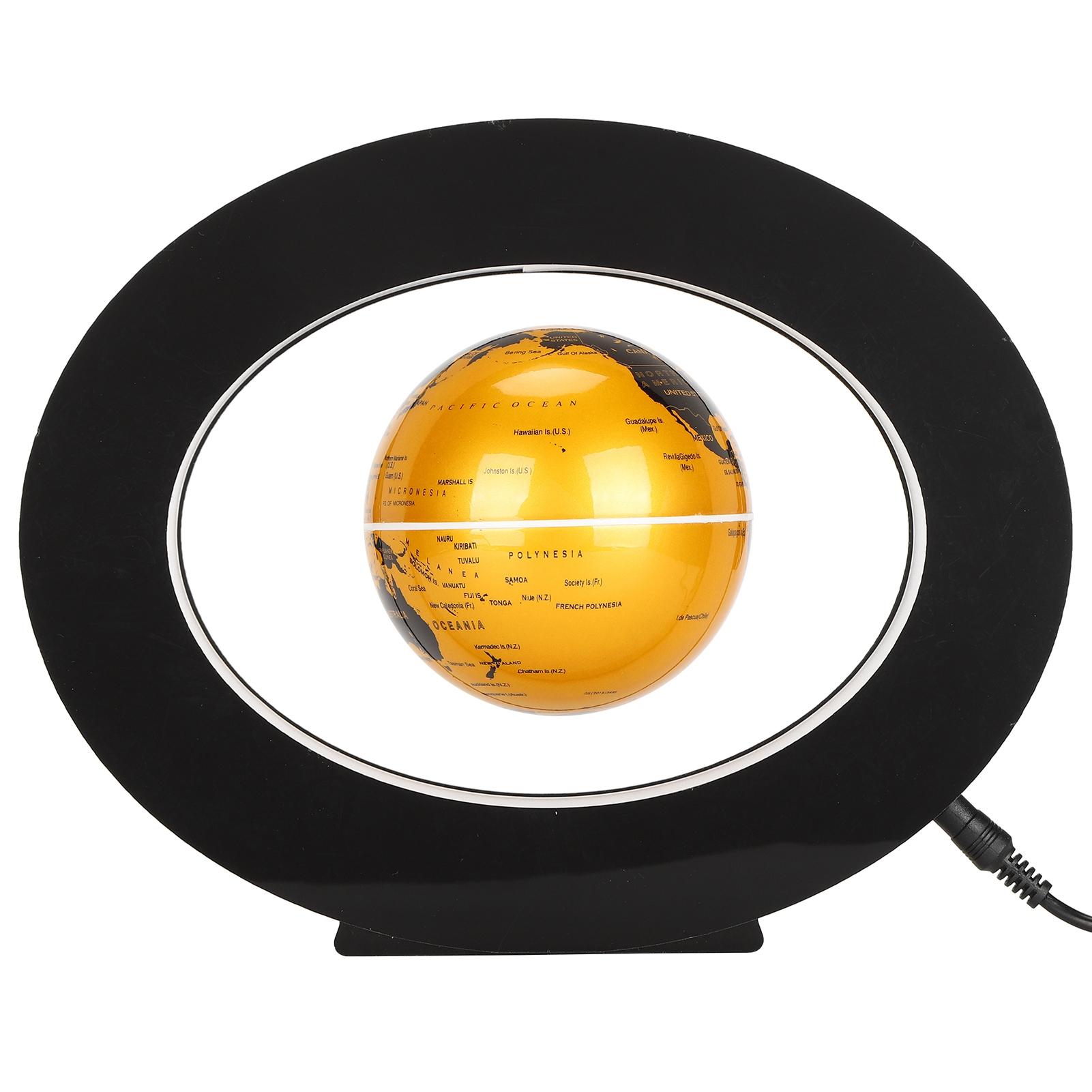 Schwebende Weltkugel Magnetische Levitation Weltkarte Kugel Schreibtischdekoration mit ovalem Sockel 100-240VAU Stecker US Plug