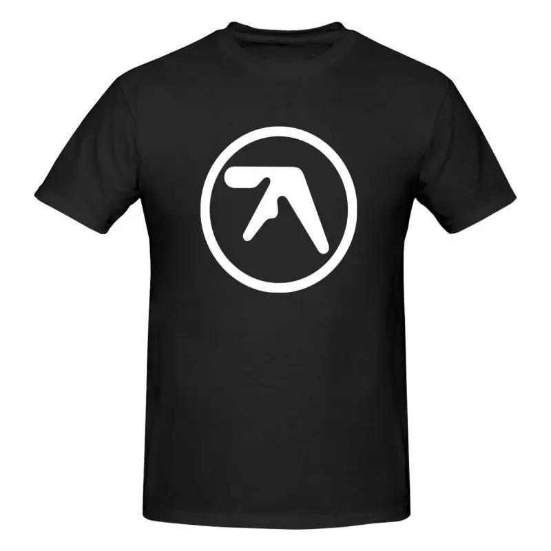 Aphex Twin Print Grafik T-Shirts Sommer Kurzarm T-Shirts Herren Baumwolle Freizeit Große Größen T-Shirts 6XL Herrenbekleidung Streetwear XXXXXL schwarz