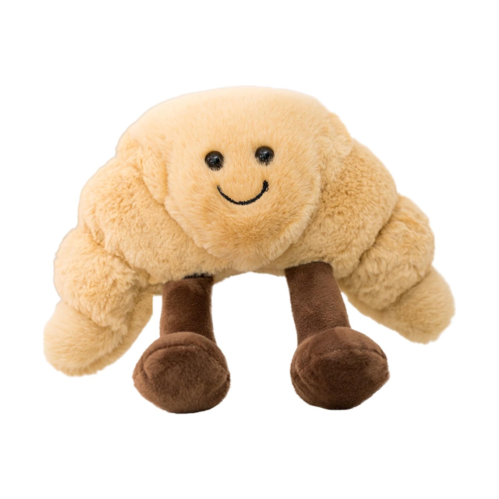 (H0826)Süßes Plüsch-Brotspielzeug, gefüllte Lebensmittel, Brezel, Croissant, Baguette-Brot, weiche Puppe, Kinderspielzeug, Geburtstagsgeschenk D