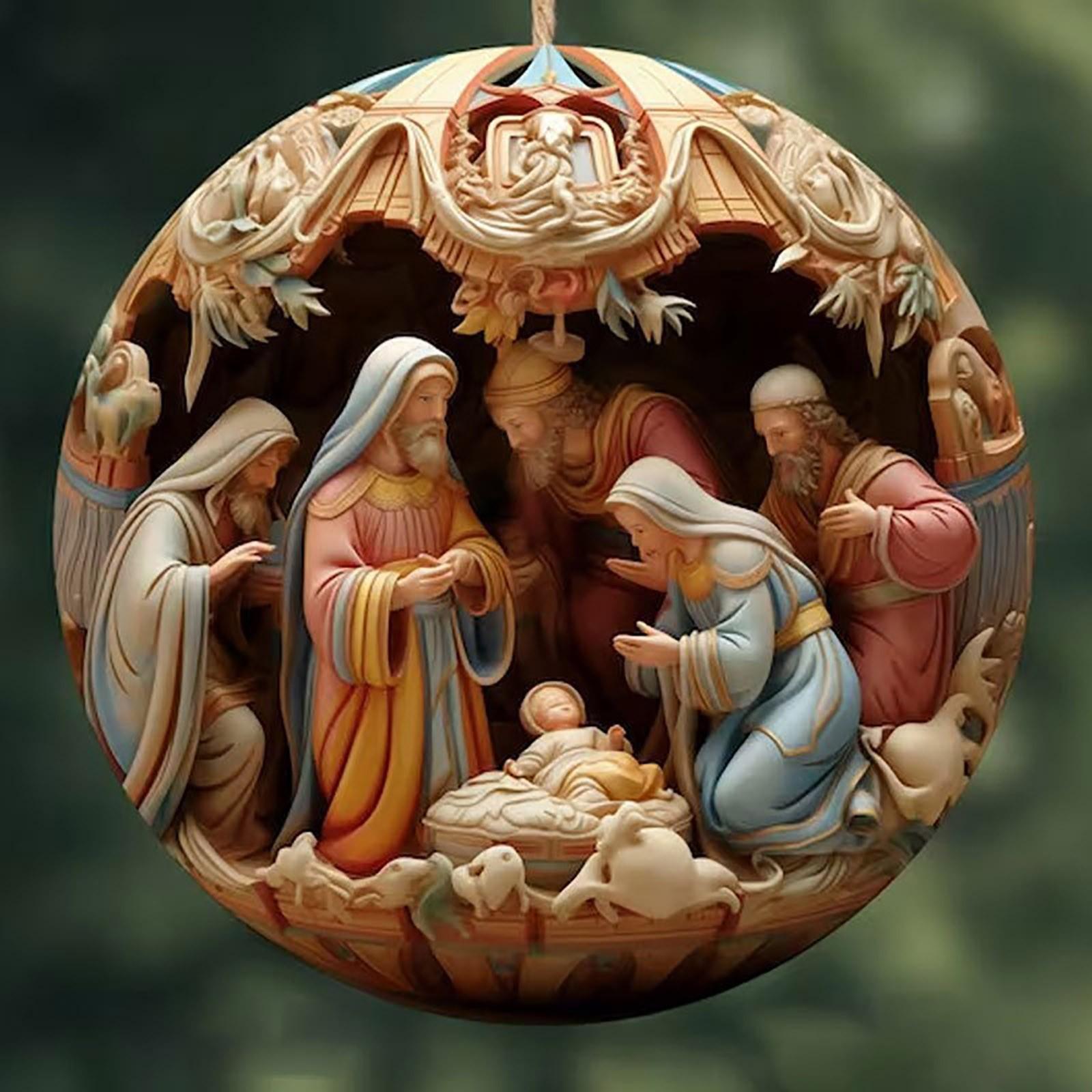 Weihnachtsbaum-Anhänger zum Aufhängen, Heimdekoration, Weihnachtsdekoration One Size