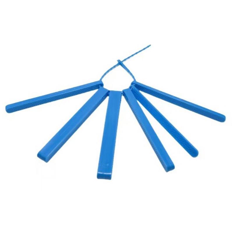 6 Teile/satz Speech Therapie Kauen Beißring Für Kinder Erwachsene Oral Motor Unterkiefer Biss Kraft Trainer Autismus Sensorischen Speech Therapie blau