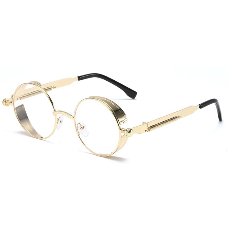 Metall Lesebrille Gotisch Steampunk Vintage Schild Brille Sonnenbrille Weitsichtigkeit Korrektur 0 +0,5 +0,75 +1,0 +2,0 +3,0 Bis +6,0 +200 gold