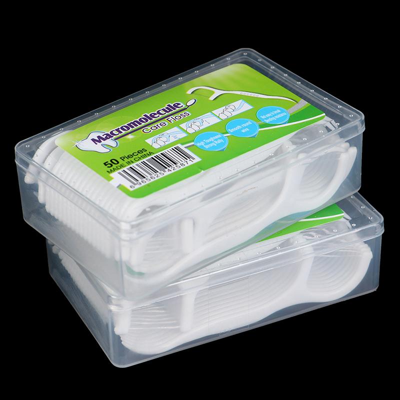 50Pc Zahnseide Flosser Pick Zahn Reinigung Interdentalbürste Pick Oral Hygiene Pflege One Size