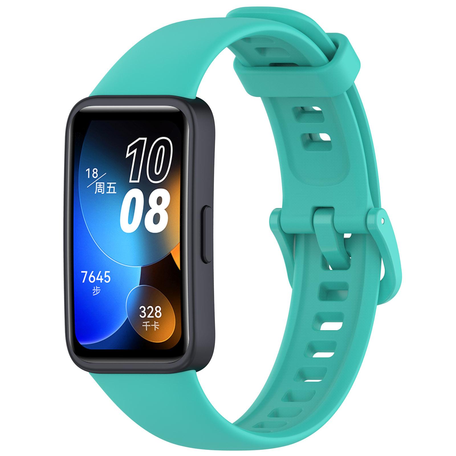Silikonarmband für Huawei Band 8 Armbandzubehör SmartWatch Ersatzarmband Armband Correa Armband für Huawei Band 8 For Huawei Band 8 hellgrüne
