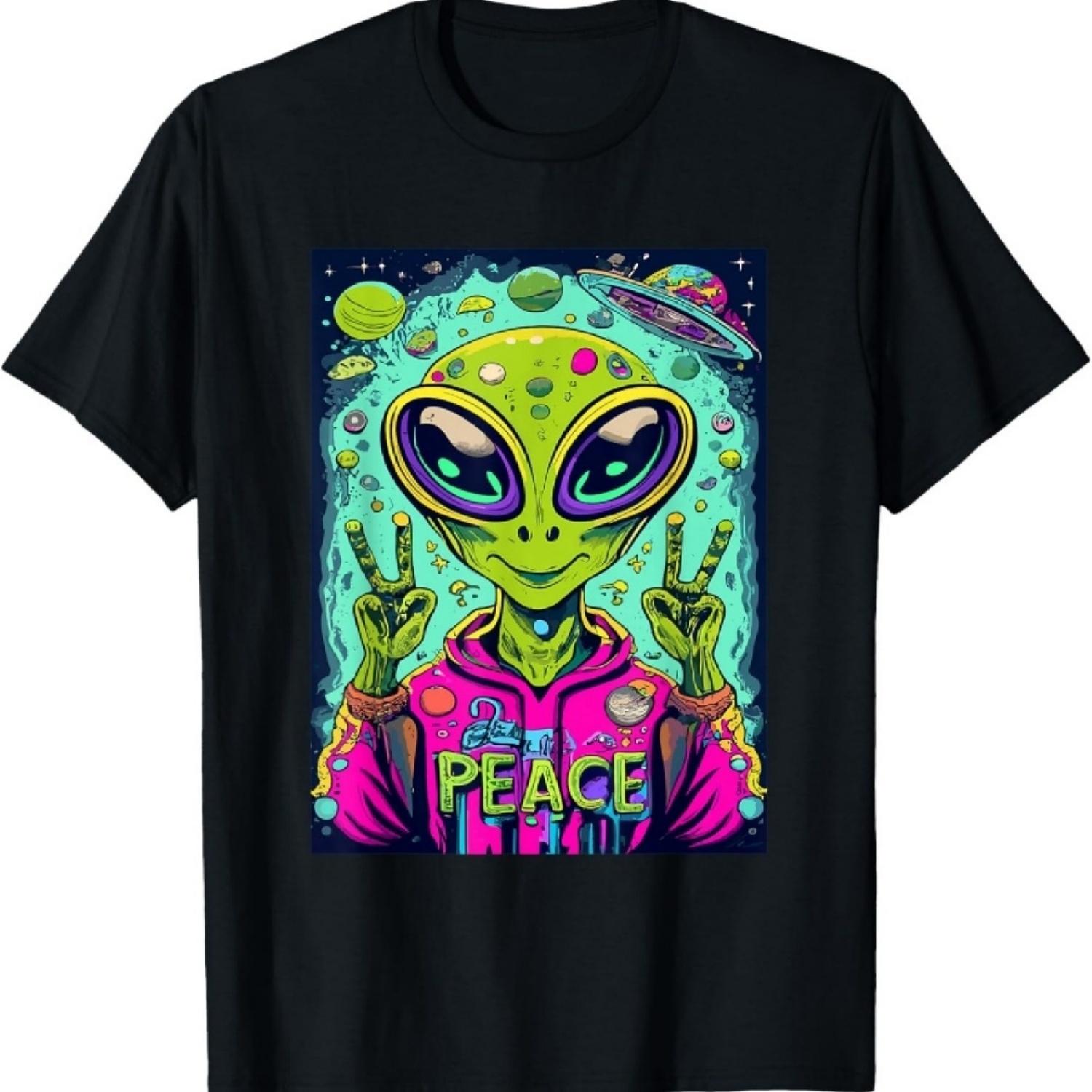 Retro Alien Lover UFO Entführungsteam Alien T-Shirt XXXL