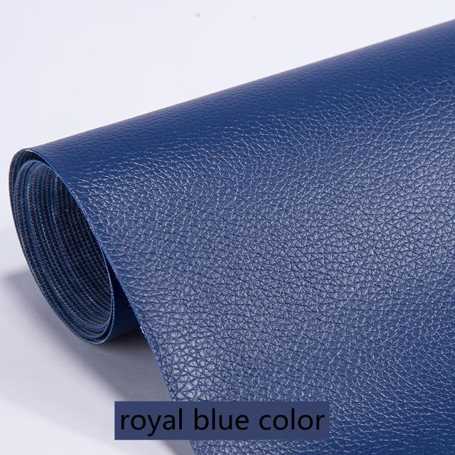 1 Stück selbstklebende Leder-Reparatur-Aufkleber für Autositz, Sofa, Zuhause, Leder-Reparatur, PU-Leder-Aufkleber, DIY-Aufarbeitungs-Patches 20x30cm königsblau