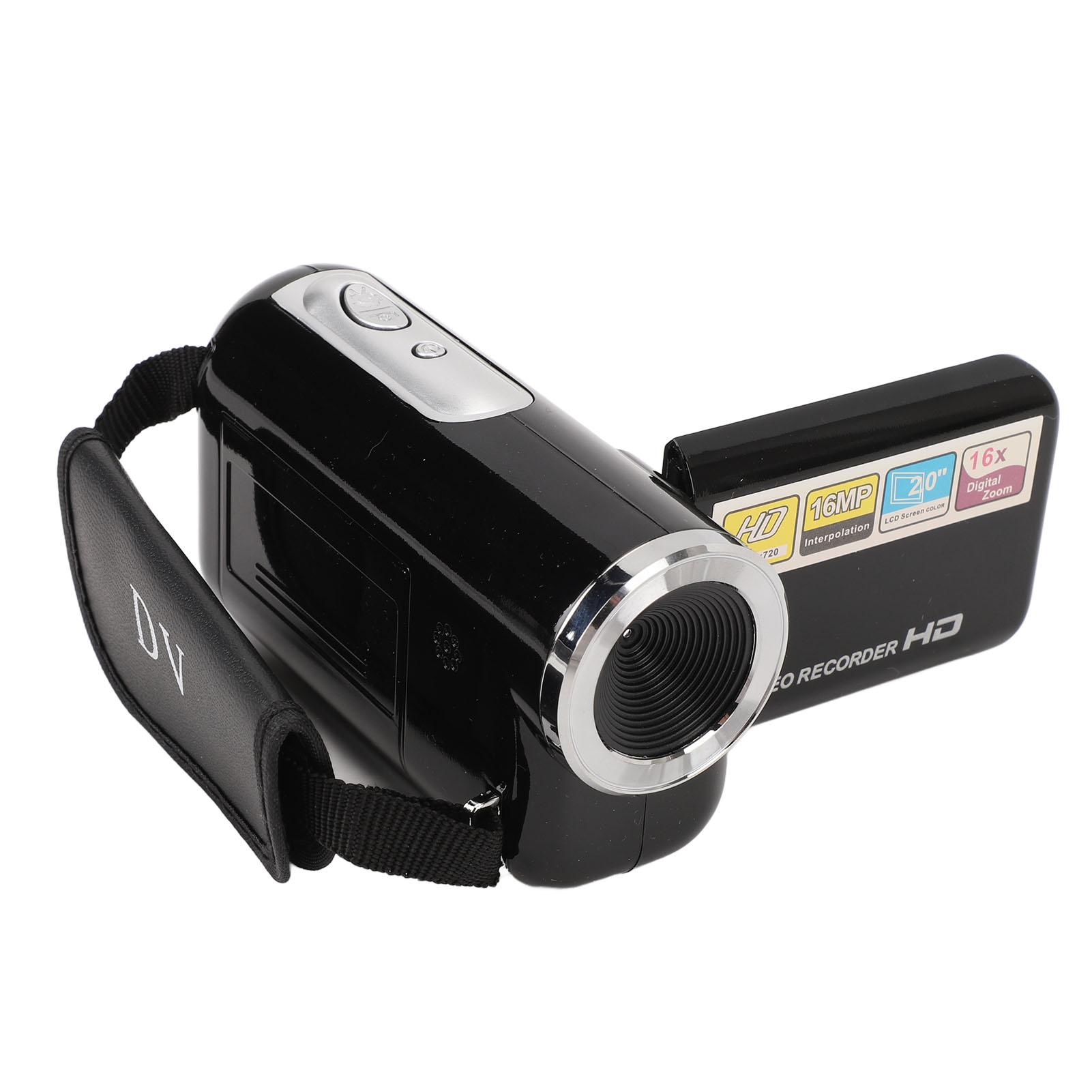 Camcorder 16MP 1080P 16X Digitalzoom 2,0 Zoll drehbarer Bildschirm Anti-Shake USB-Anschluss 14 Zoll