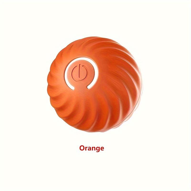 1 stück Haustier Schwerkraft Automatisches Rolling Ball Spielzeug Langlebiges Hundekauball Spielzeug Haustier Zähneknirschen Spielzeug Schwerkraft Springender Ball Spielzeug Für Hund orange